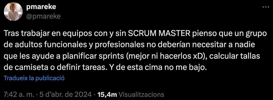 Reconociendo el valor del Scrum Master